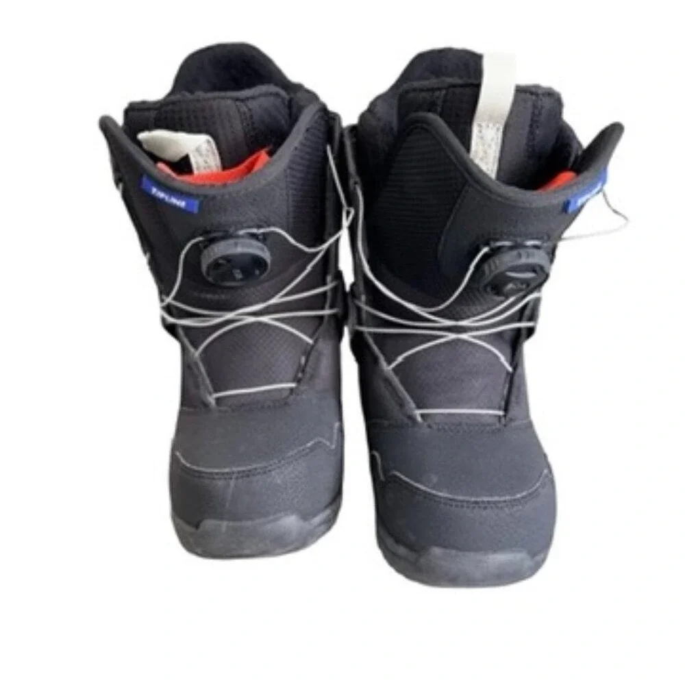 2023 Burton Kids Zipline BOA Snowboard Boots Size 5K Black